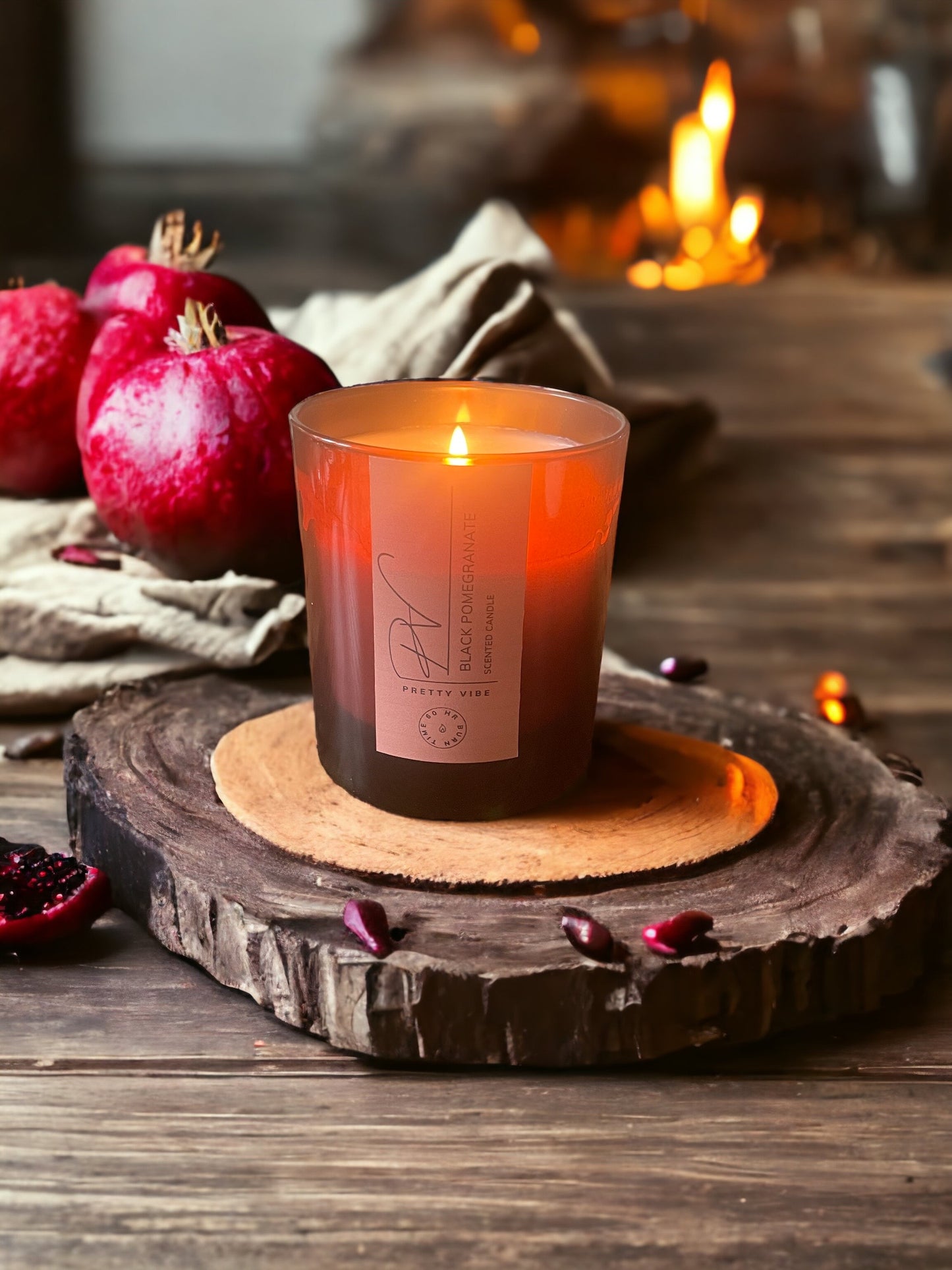 Luxury Candle - Black Pomegranate